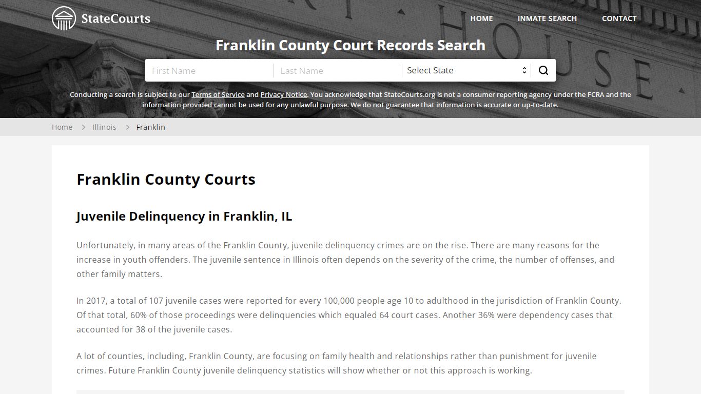 Franklin County, IL Courts - Records & Cases - StateCourts